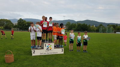 Ganz oben auf dem Treppchen: Das U12-Team vom TV Biberach